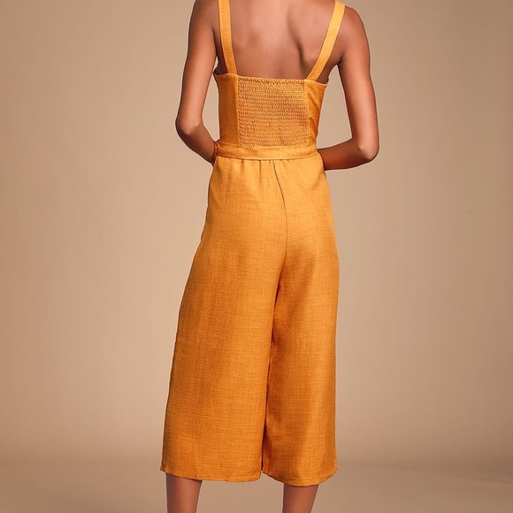 Mustard yellow jumpsuit - Picture 4 of 6